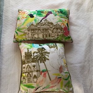 Anthropologie throw pillows